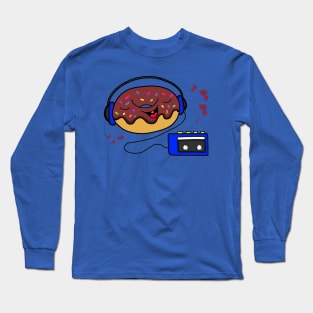 Donut Frenzy! (Chocolate) Long Sleeve T-Shirt